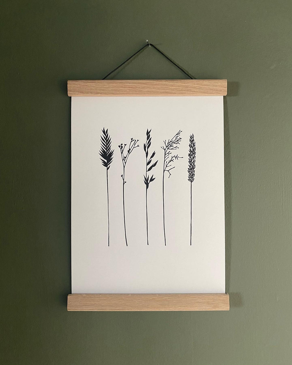 Limited Edition Wild Grass Collection A4 Lino Print
