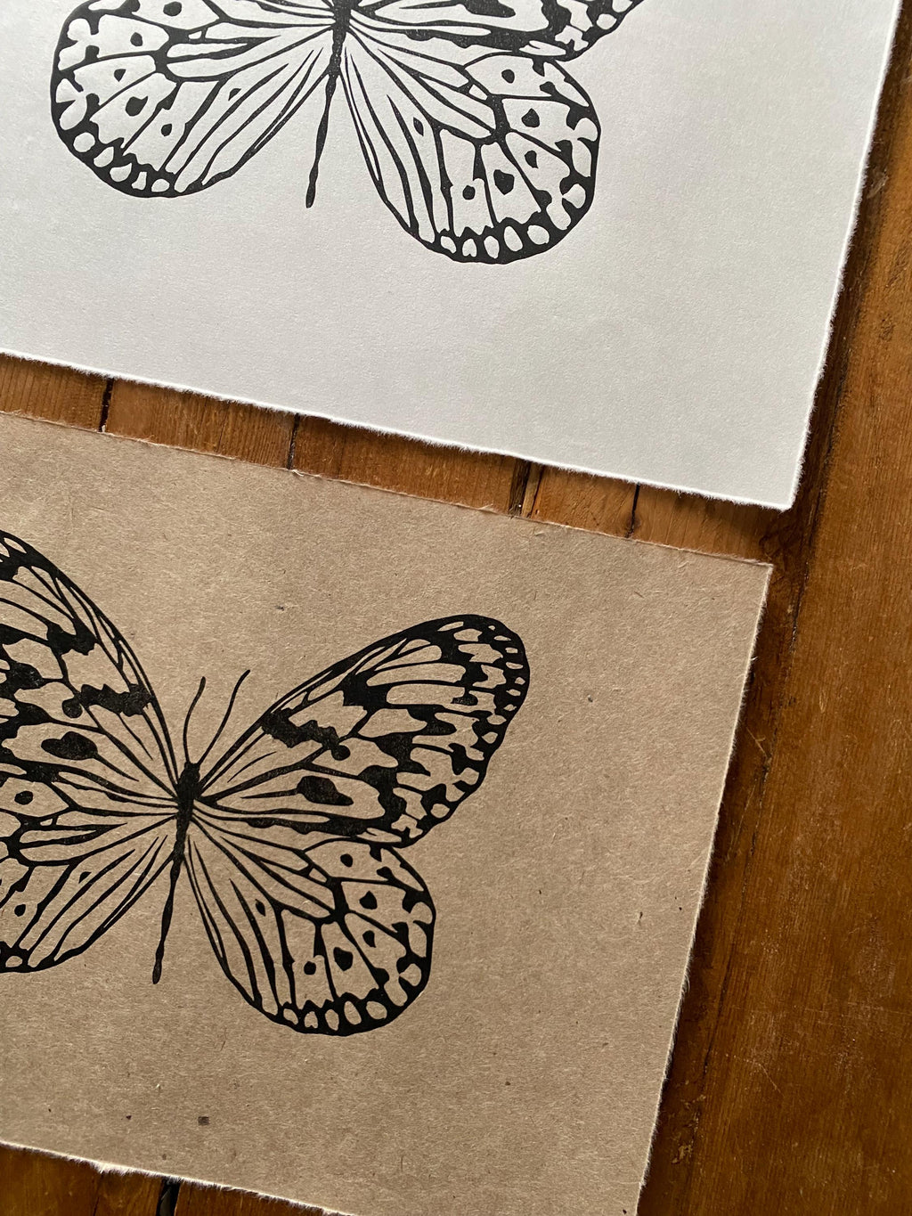 Limited Edition Paper Kite Butterfly A4 Lino Print