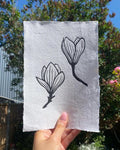 Magnolia A5 Lino Print