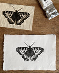 Tortoiseshell Butterfly A5 Lino Print